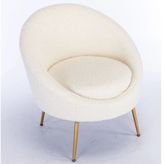 S Home Desıgn Concept Lucca Elips Teddy Berjer, Beyaz