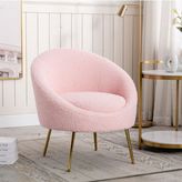 S Home Desıgn Concept Lucca Elips Teddy Berjer, Pembe