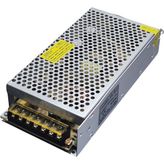 S Line 12V 15A 180W Metal Kasa Adaptör - Şerit LED ve Kamera Trafosu - Metalik Gri