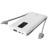 S-Link IP-T100C 10000 mAh Lightning+Micro+Type C Kablolu Beyaz Powerbank
