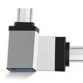 S-Link SL-TAOTG25 Gümüş Metal Gövde Usb F To Micro Usb M Otg Çevirici