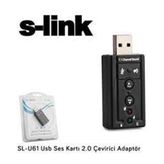 S-Link SL-U61 2.0 Çevirici Ses Adaptör Kartı