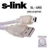 S-LINK SL-UK5 1.5 M USB 2.0 USB KABLOSU
