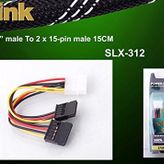 S-link SLX-312 İkili Sata Power Kablo