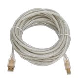 S-Link USB2.0 10M Şeffaf Yazıcı Kablosu