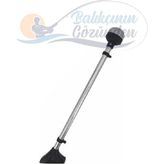 Sabit Işıklı Bayrak Direği Led Işık 50 CM Siyah