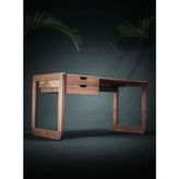 Şafak Mobilya Ahşap Modern Rustik Masif Çalışma Masası - 120x50
