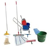 Safell Tek Kovalı Krom Full Set 25 lt Temizlik Paspas Arabası
