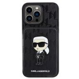 Saffiano Monogram iPhone 15 Pro Uyumlu Kılıf