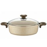 Safran Granit 24 cm Basık Tencere