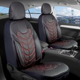 Şahinler Oto Aksesuar Honda Civic Fd6 Full Deri Oto Koltuk Kılıfı Ön Arka Set Siyah Nakış Kırmızı Classy Model Şhn - Siyah - Kırmızı