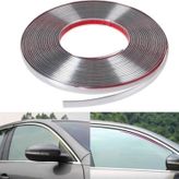 SAHLAN 18 Mm 3d Dekoratif Krom Nikelaj Şerit Çıta Panjur Kalın Şerit 10 Metre