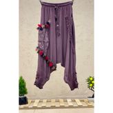 sahnemoda Nakışlı Pullu Penye Şalvar Pantolon