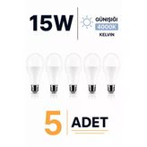 Şahnet E27 15W Led Ampul 4000K Günışığı 5 Adet Led Lamba