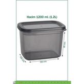 Saklama Kabı Dikdörtgen 1200 ml - 1,2 lt
