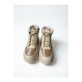 SALDA Bej Deri Tekstil Sneaker Bot