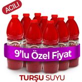 Şalgamlı Turşu Suyu Acılı 1 Lt 9’lu Kampanya - 9 lt