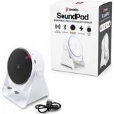Salmore Soundpad 5ın1 - 5W - 2000MAH Temas Ile Ses Yükseltme - Telefon Stand - Usb-C Şarj Beyaz Indiksiyon Ses Yükseltici Bluetooth Hoparlör Speaker EKD-S11 - 01-Siyah