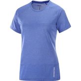 Salomon Cross Run Kadın Koşu Tişört - Mavi - XS