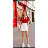 Saltare Kız Çocuk Beyaz Beli Lastikli Pileli Şort Etek 23NISAN 19MAYIS 29EKIM White Pleated Shorts - 0-Beyaz - 9 - 10 Yaş