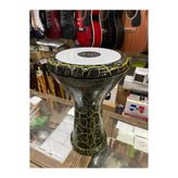 SALVADOR Profesyonel Döküm Darbuka Büyük Boy, Sarı-Siyah Kırçıllı