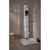 Sam Banyo Tuna Raflı Duş Paneli Krem 180 CM Krem