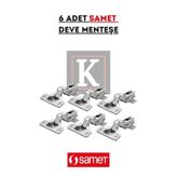 SAMET Deve Boynu Menteşe - Mobilya Ve Mutfak Dolap Kapağı Menteşesi (Yarım Deve) 6 ADET