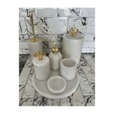 SAMM MARBLE Mermer banyo seti 7 li