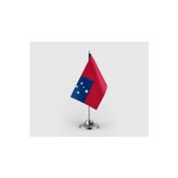 Samoa Devleti Tekli Saten Masa Bayrağı Seti