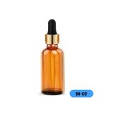 Sampex Amber Cam Şişe 50ml Cam Damlalıklı