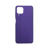 Samsung Galaxy M12 İnce Mat Silikon Kılıf Mor