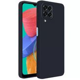 Samsung Galaxy M33 Kılıf First Silikon - Siyah - Siyah