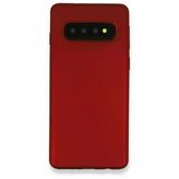 Samsung Galaxy S10 Plus Kılıf First Silikon - Bordo