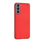 Samsung Galaxy S21 Premium Silikon Kılıf Bordo