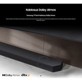 Samsung Kablosuz Dolby Atmos Gerçek 5.1.2 Kanallı Ses/ Wi-Fi, Aux, Bluetooth Bağlantı Spacefit Sound Pro 5.1.2 Kanal Dolby Atmos Dts:x Kablosuz Soundbar - Black