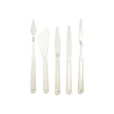 Samur Plastik Yağlı Boya-akrilik Boya- Spatula 5 Li Set