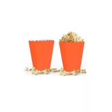 Samur Popcorn (mısır Kutusu) Düz Turuncu 10 'lu
