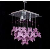 Şanal D.lıght Kelebek Avize Pembe 30 x 30 cm