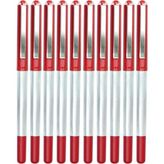 Şanal Kırmızı Pilot Kalem 10 Adet Uniball Eye Mikro 0.5 mm Roller Pilot Kalem UB-150 Roller Uçlu Likit Mürekkepli Pilot Kalem