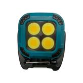 Şanal Mini Şarjlı LED Spot Lamba, Taşınabilir Mıknatıslı Fener, Acil Durum Aydınlatma - Ahşap - Gri