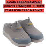 Sandal Spor Kadın Ince Taban Ortopedik File Sabo Doktor Hemşire Hastane Aşçı Terliği SS001-0258 Füme