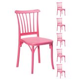 Sandalie Violet Pembe Sandalye 6 Adet