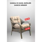 Sandalye Minderi 53X106 Cm Sütlü Kahve