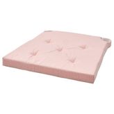 Sandalye minderi, pembe-beyaz, 42/35x40x4 cm