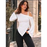 Sandy Büzgülü İspanyol Kol Bluz