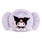 Sanrio Lisanslı Kuromi Peluş Yastık, 38 x 38 cm, Renkli, Şeker Figürlü Dekoratif