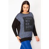 Şans 65N29491 Siyah Kadın Tunik