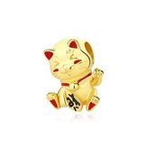 Şanslı Sarı Kedi Maneki Neko Gato Charm