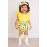 ŞAPKAKİDS Limon Slopet Ve Çorap Set
