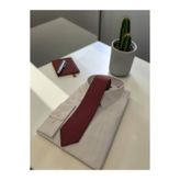 Sarar 7 cm Bordo Saten Kravat